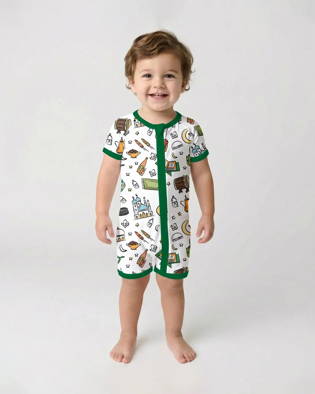 Ramadan Blessings Family Matching Bamboo Shorty Zippy