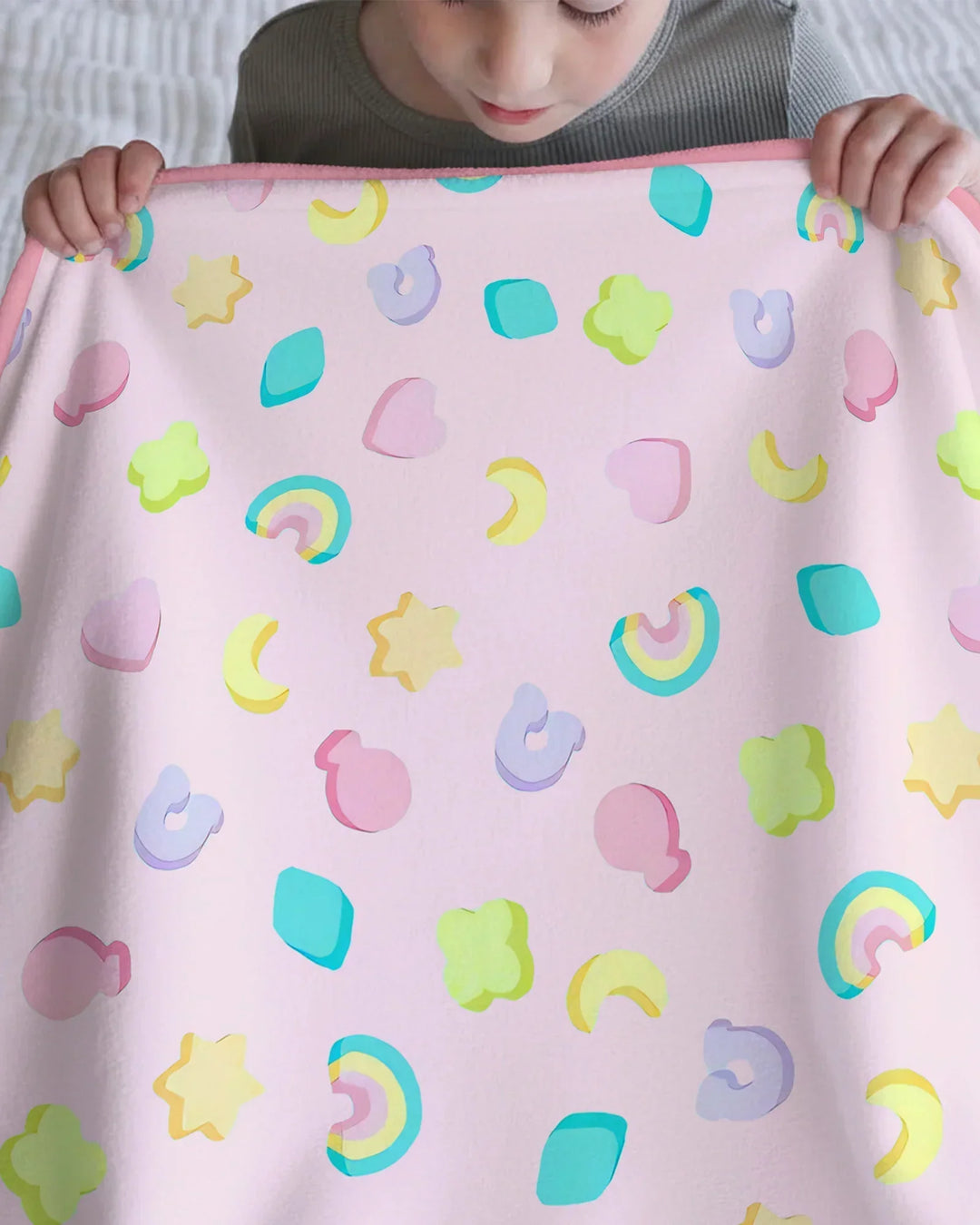 Pastel Lucky Charms Scatter Bamboo Blanket