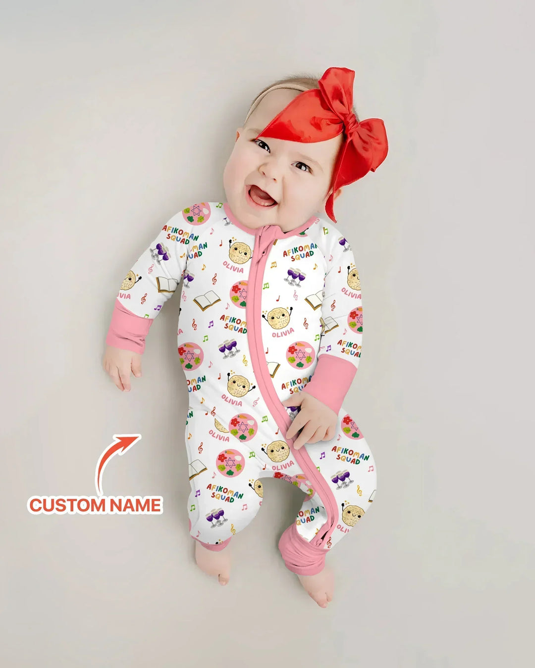 Custom Name Passover Afikoman Squad Bamboo Convertible Zippy