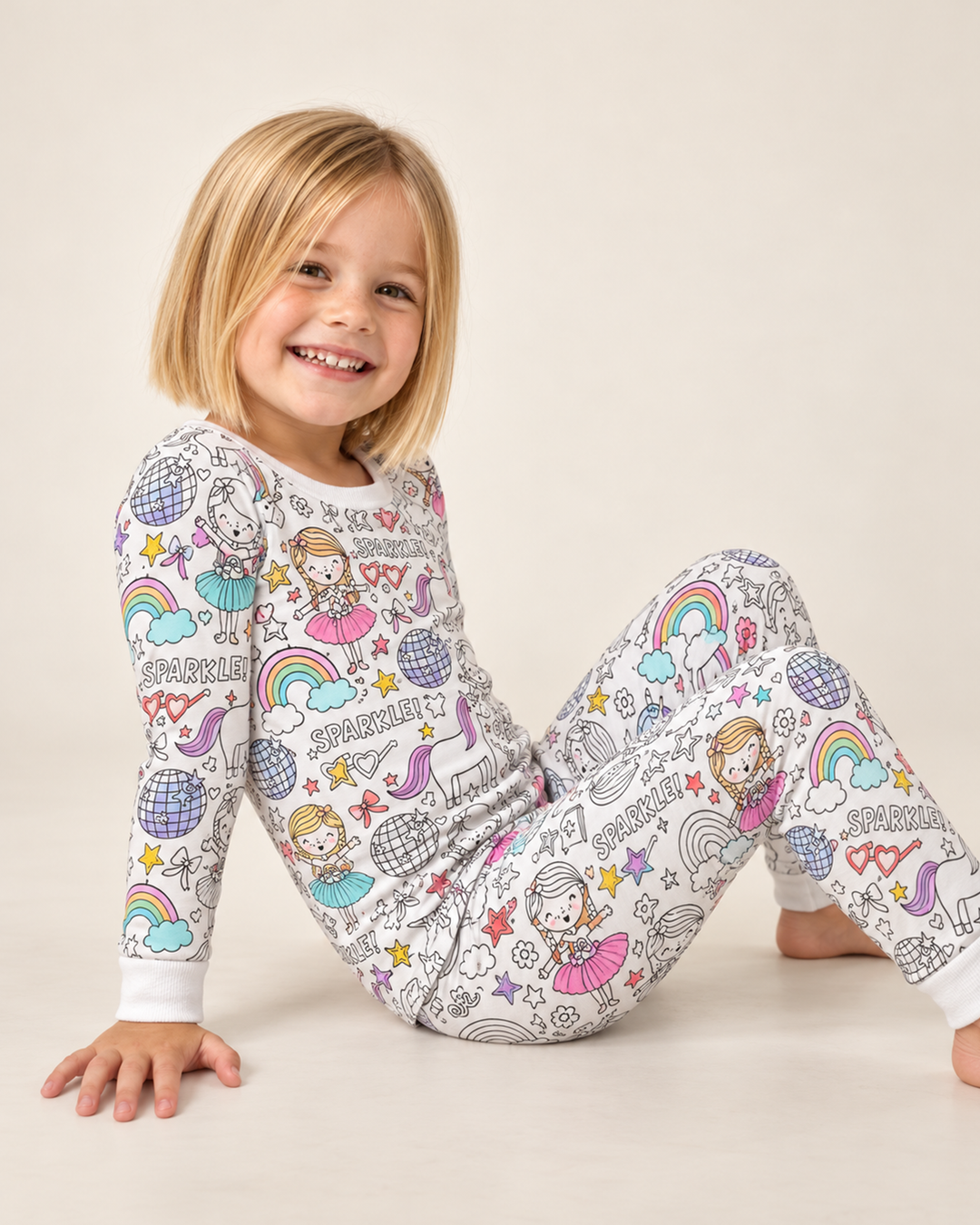 All Colorable Bamboo Two Piece Long Sleeve Pyjamas Set