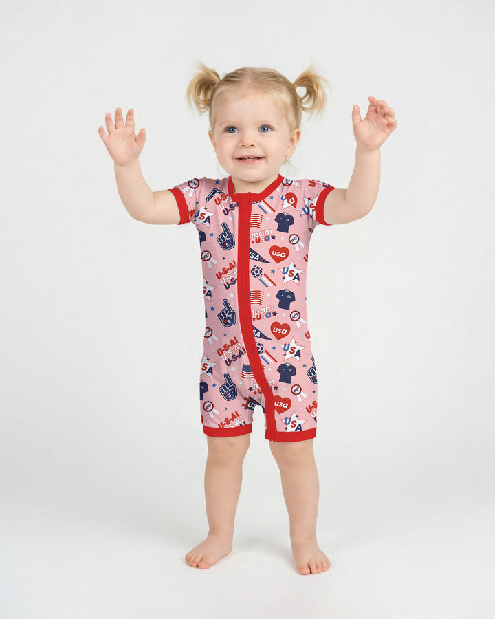 Soccer Party Team USA Bamboo Shorty Zippy