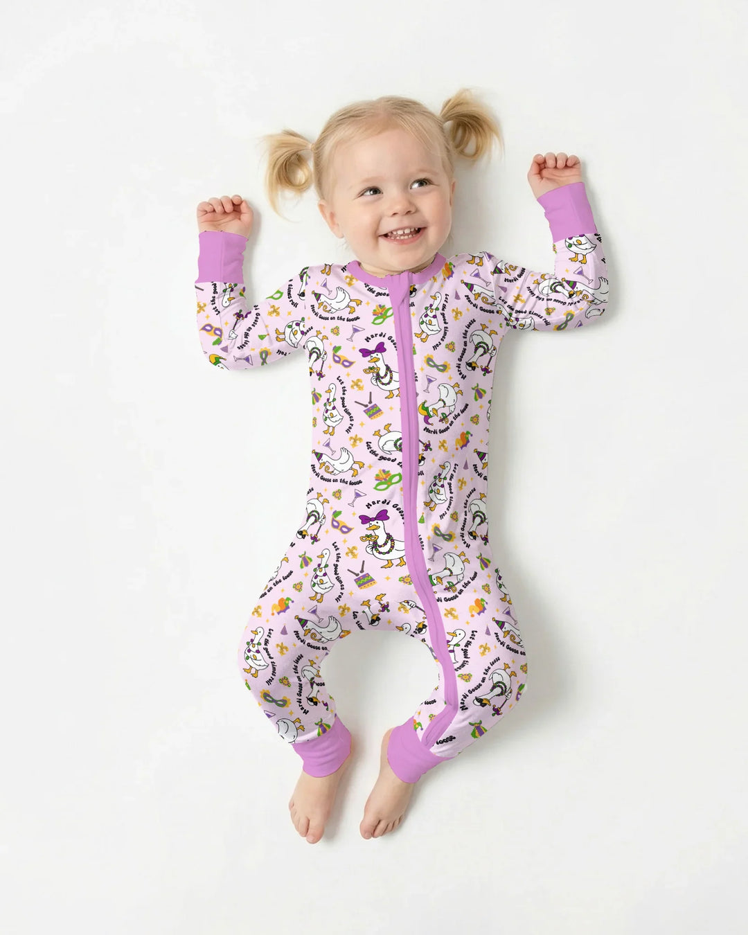 Mardi Gras Silly Goose Bamboo Convertible Zippy