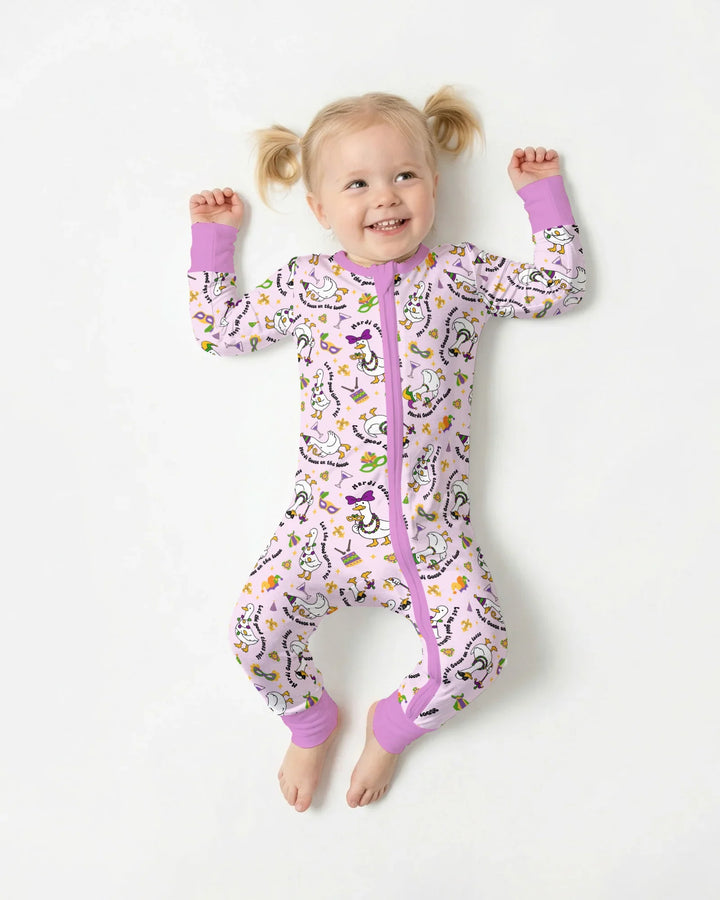 Mardi Gras Silly Goose Bamboo Convertible Zippy