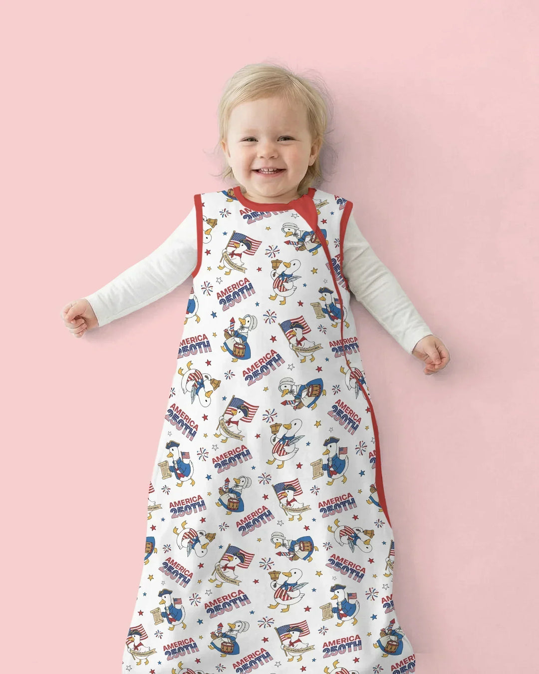Patriotic Goose Celebrating 250 Years Bamboo Sleep Bag