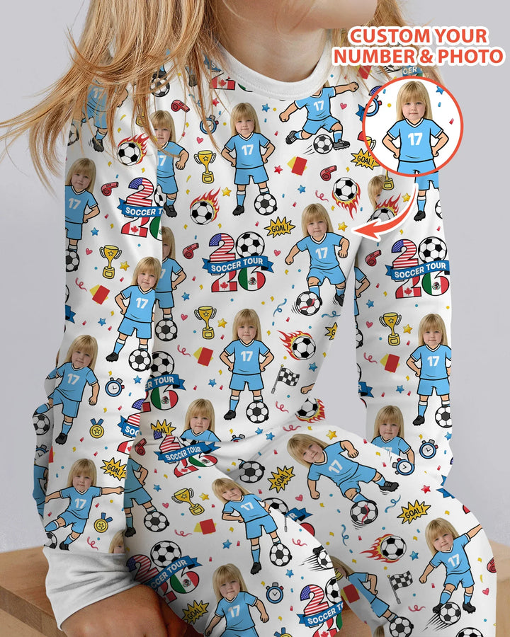 Soccer Tour 2026 Best Player Bamboo Two Piece Long Sleeve Pajama Set