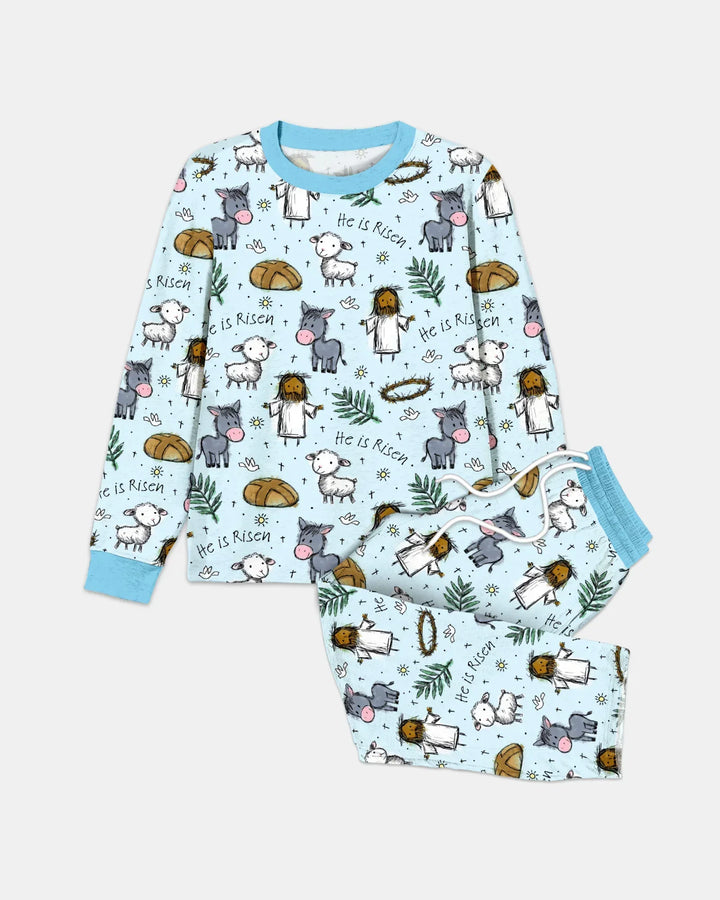He Is Risen Easter Family Matching Bamboo Men's Pajama Set
