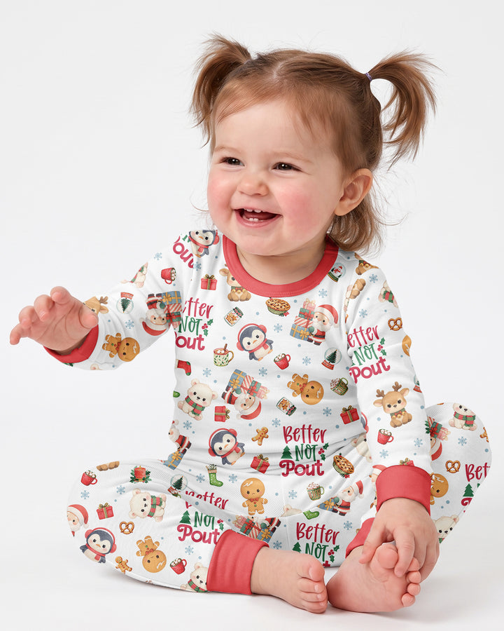 Better Not Pout Bamboo Two Piece Long Sleeve Pajama Set