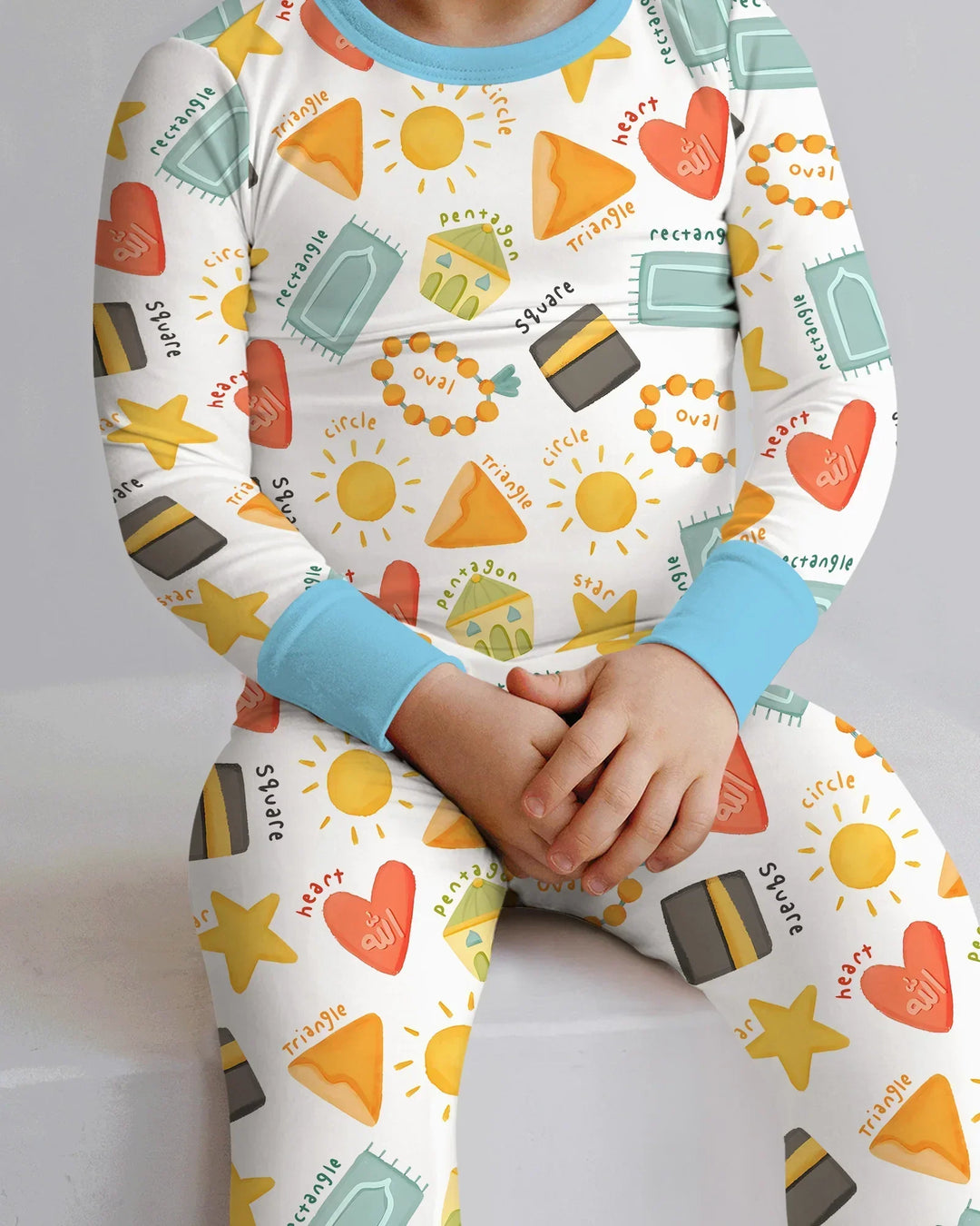 Islamic Shapes Bamboo Two Piece Long Sleeve Pajama Set