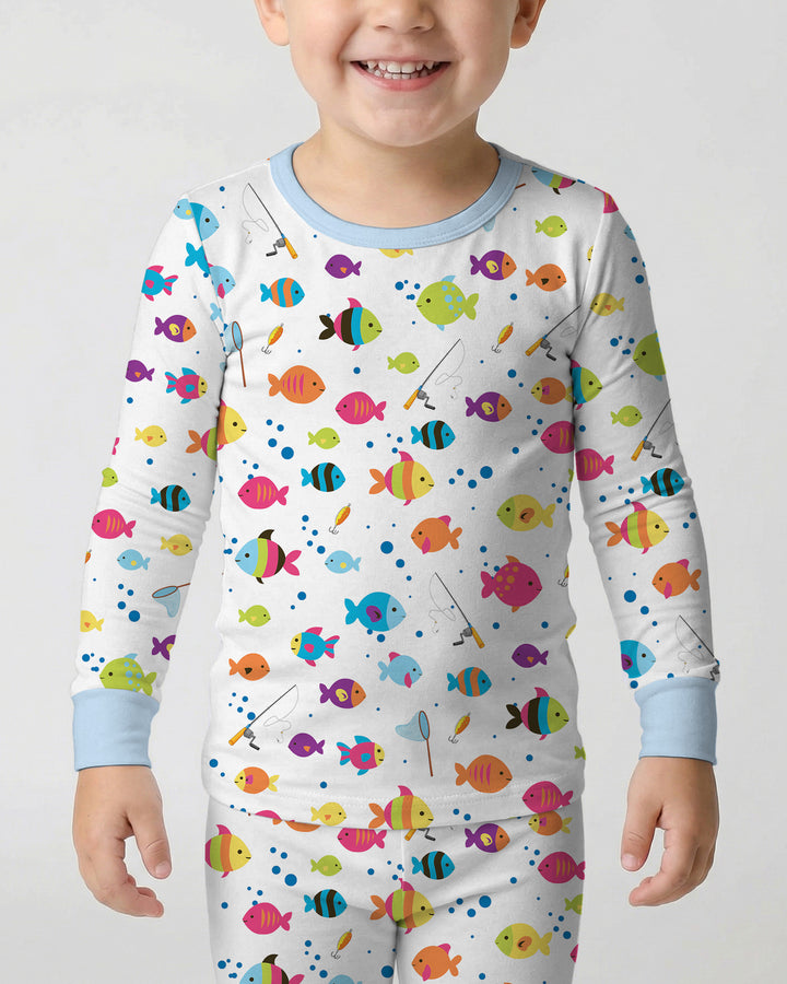 Template Bamboo Two Piece Long Sleeve Pyjamas Set