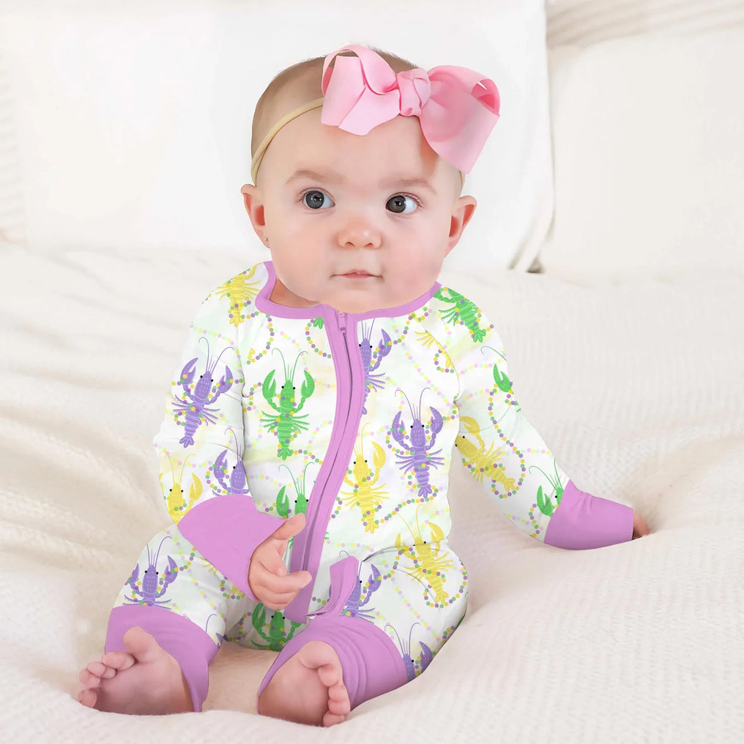 Mardi Gras Crawfish Family Matching Bamboo Convertible Zippy