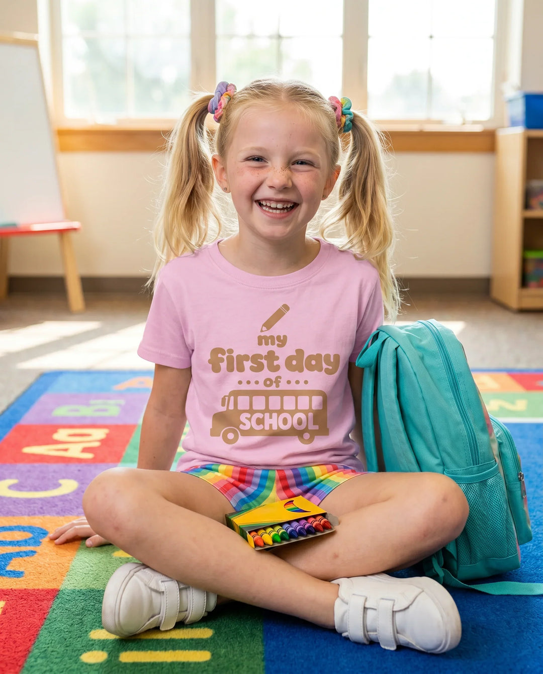 My First Day Of School Bamboo Crewneck T-Shirt