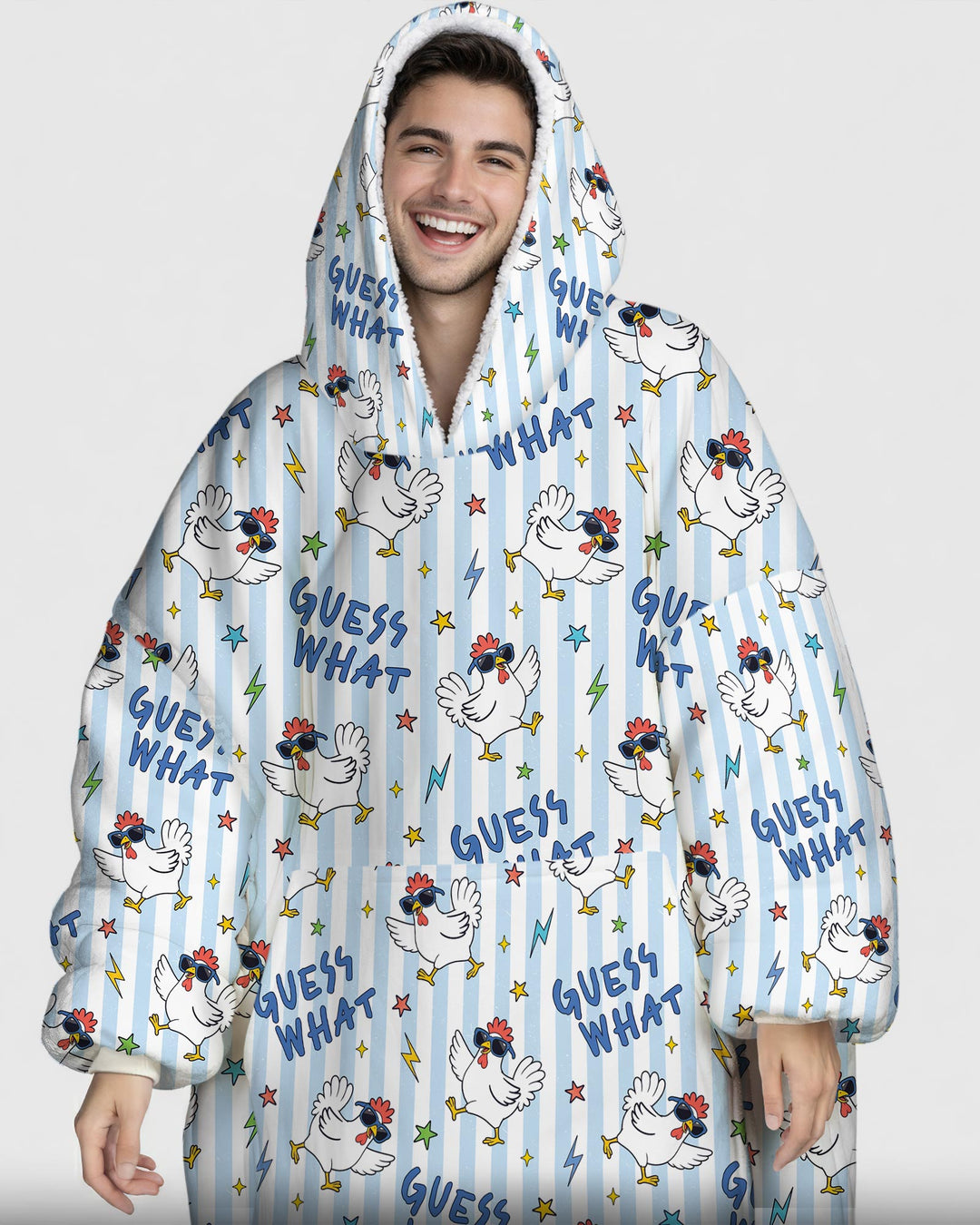 Guess What Chicken Butt! Bamboo Blanket Hoodie