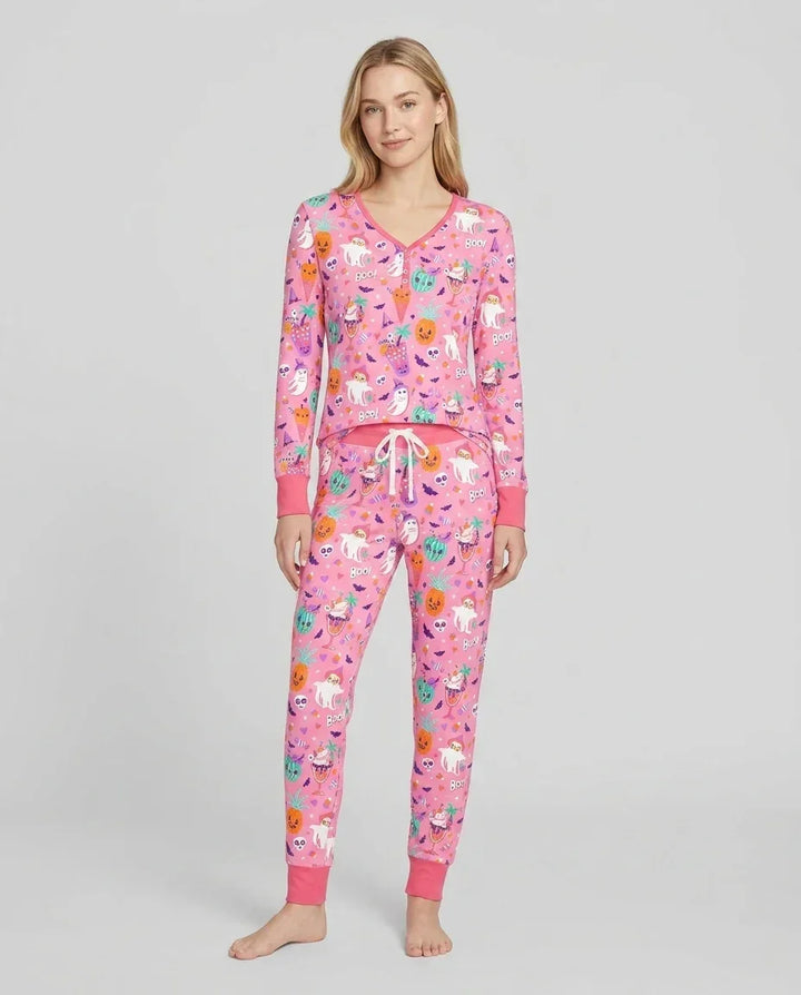Summerween Doodles Bamboo Women Pajama Set