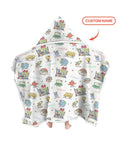 Custom Name Celebration Hundred Days Bamboo Wearable Hooded Blanket