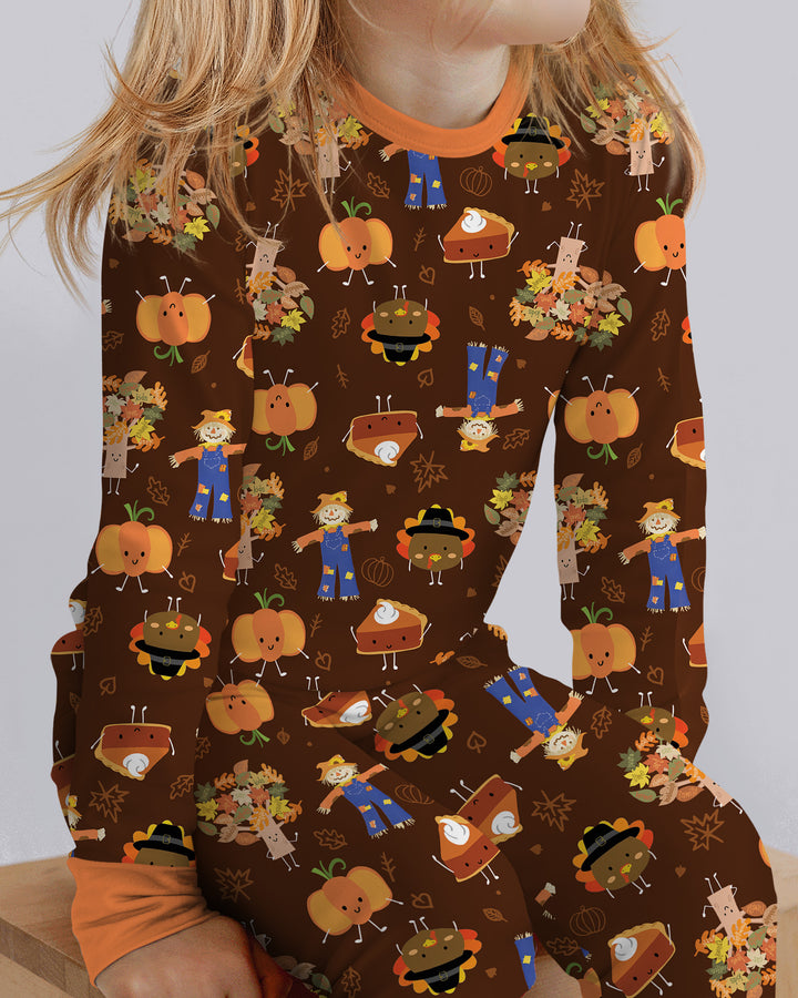 Template Bamboo Two Piece Long Sleeve Pyjamas Set