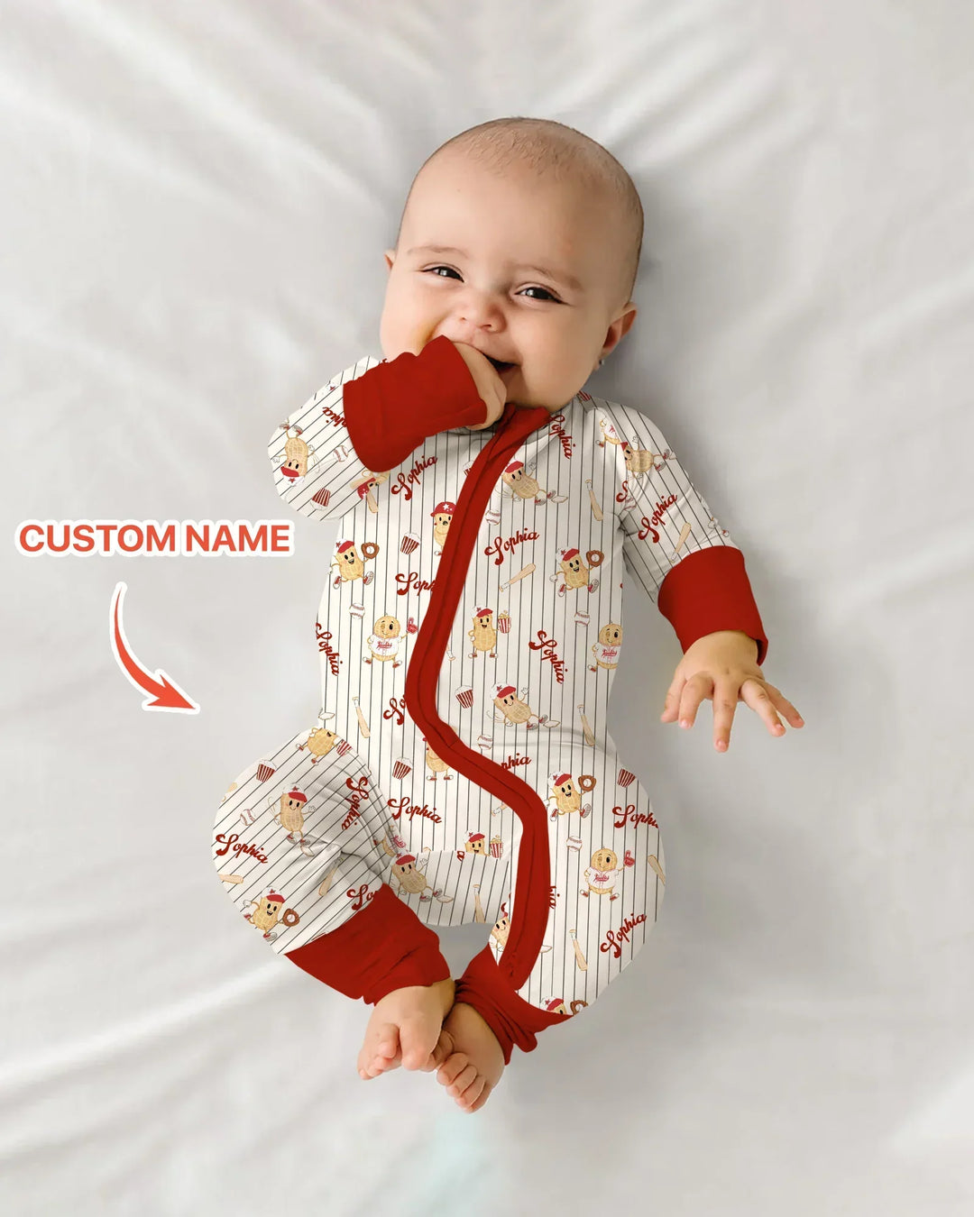 Custom Nam Retro Ballgame Bamboo Convertible Zippy