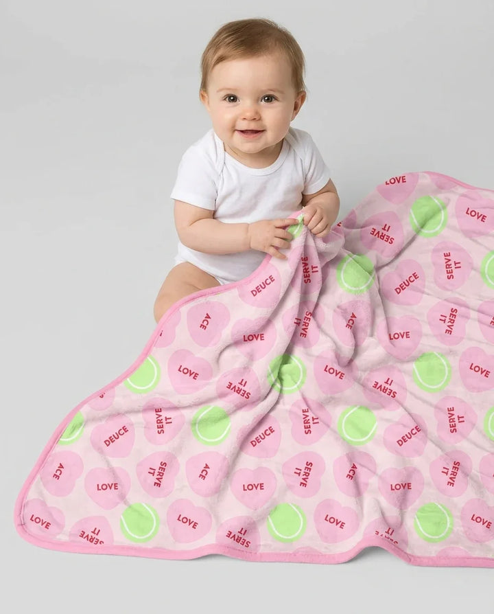 Tennis with Love Bamboo Blanket
