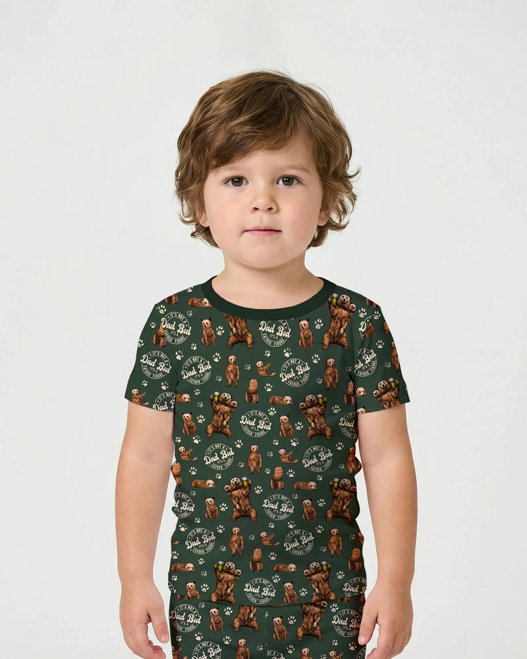 Daddy Bear It's Not A Dad Bod Bamboo Two Piece Short Sleeve Shorts Pajama Set