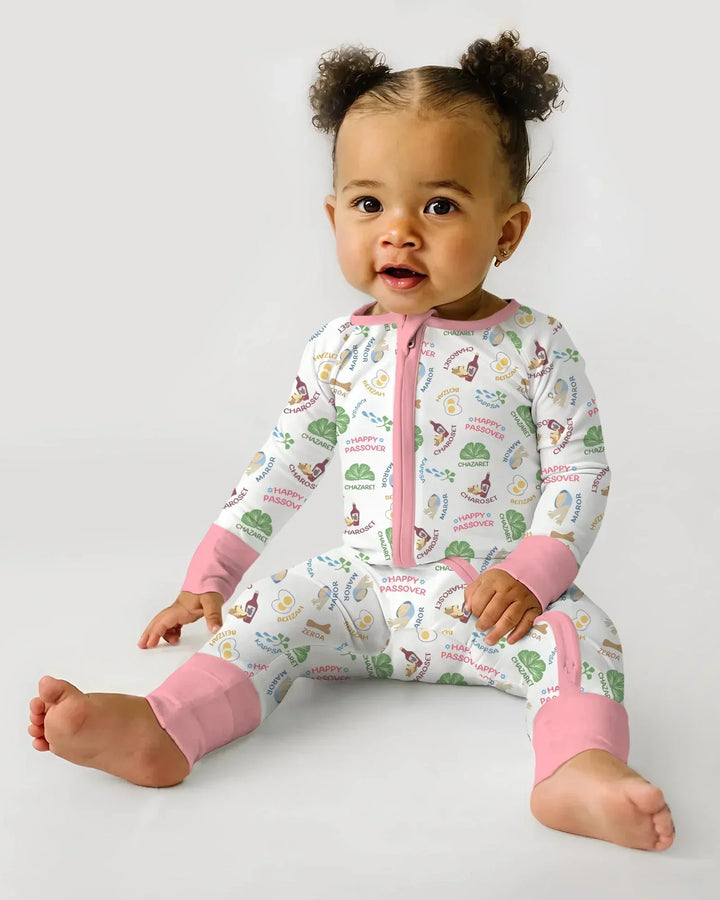 Happy Passover Matching Family Bamboo Convertible Zippy