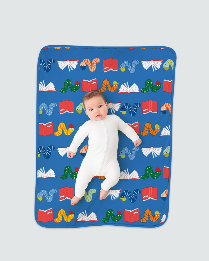 Bookworm Family Matching Bamboo Blanket