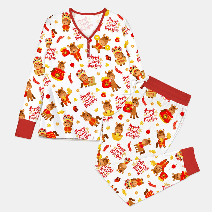Year of the Horse Bamboo Women Pajama Set