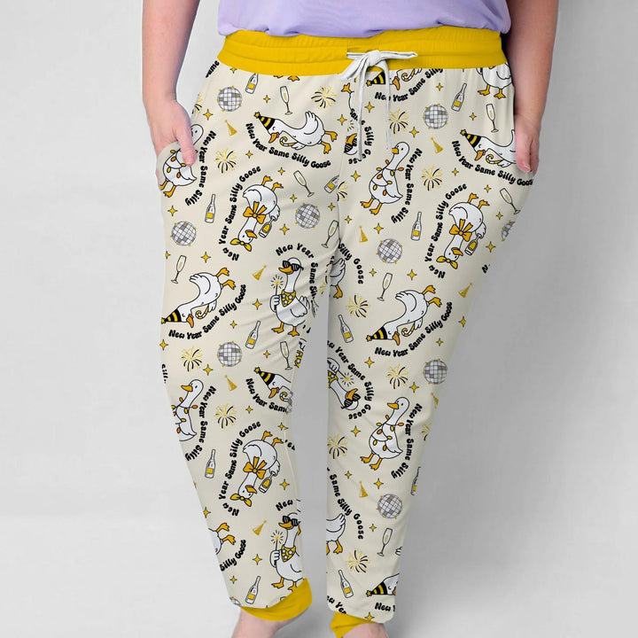 New Year Silly Goose Bamboo Women Pajama Set
