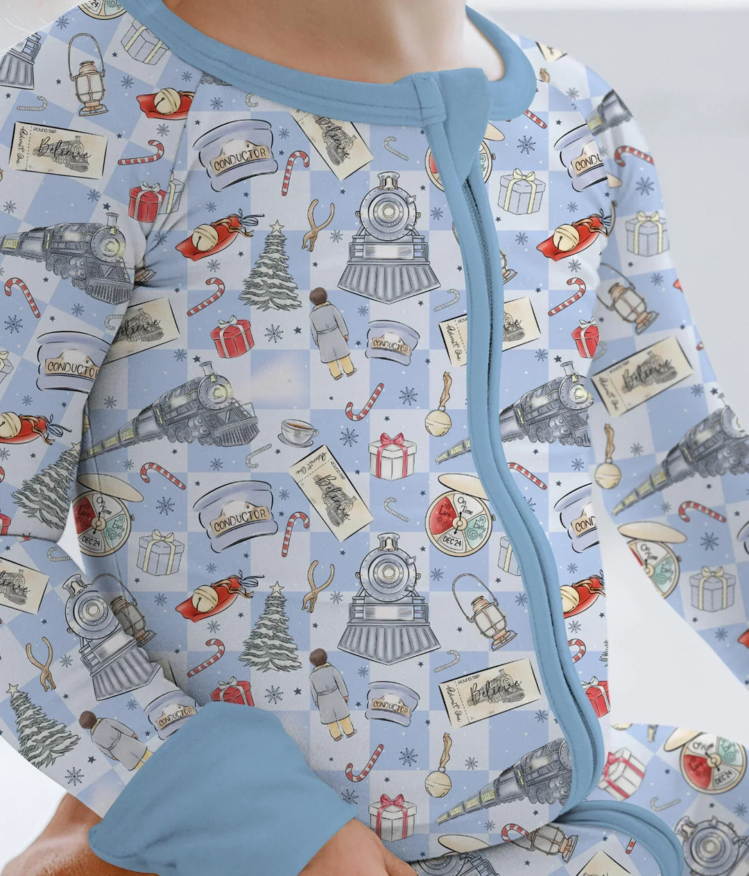 Christmas Train Bamboo Convertible Zippy