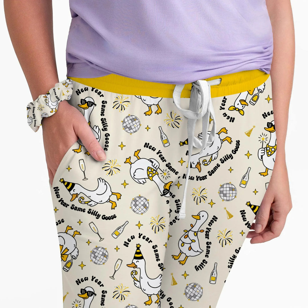New Year Silly Goose Bamboo Women Pajama Set