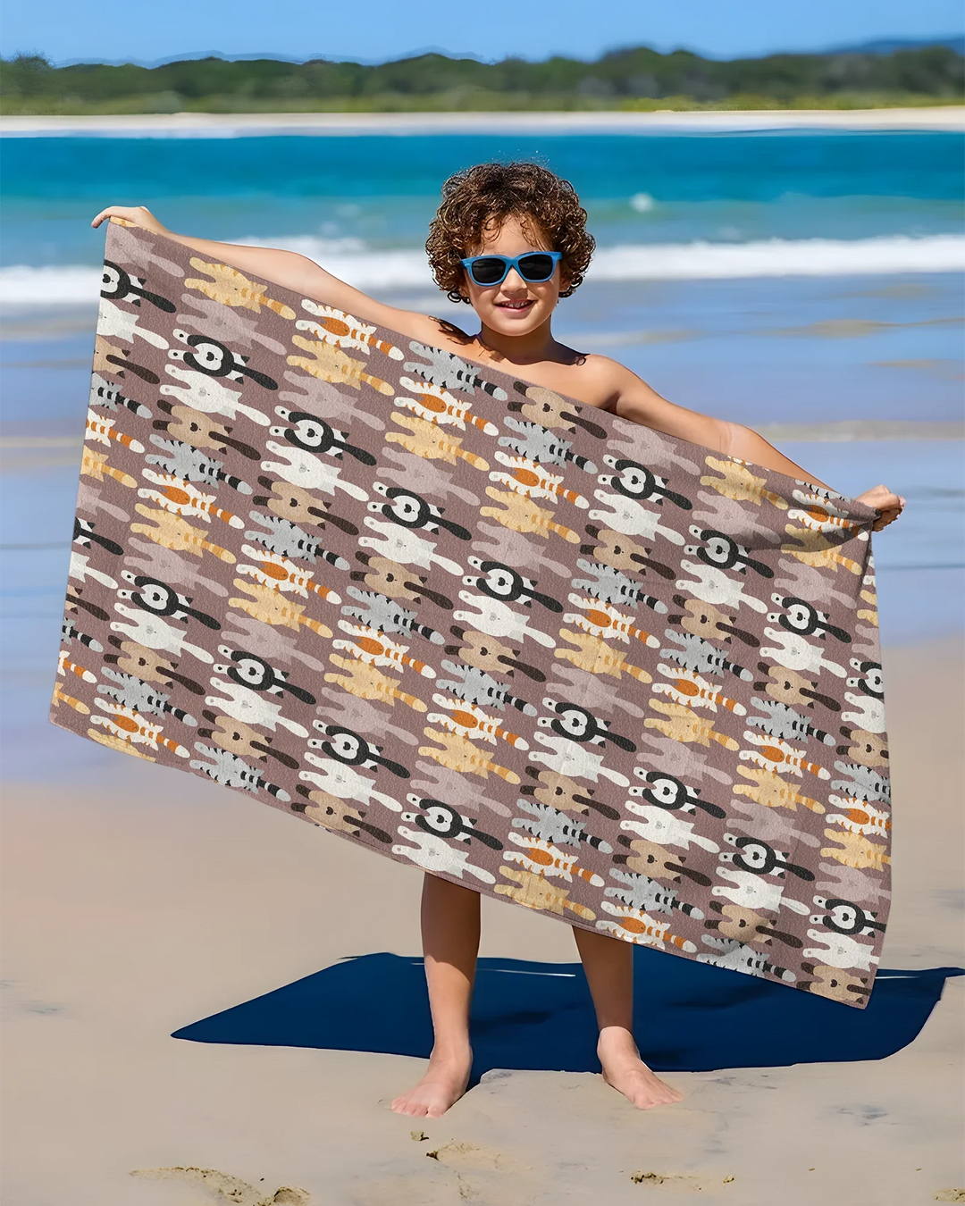 Cheeky Tails Bamboo Beach Towel