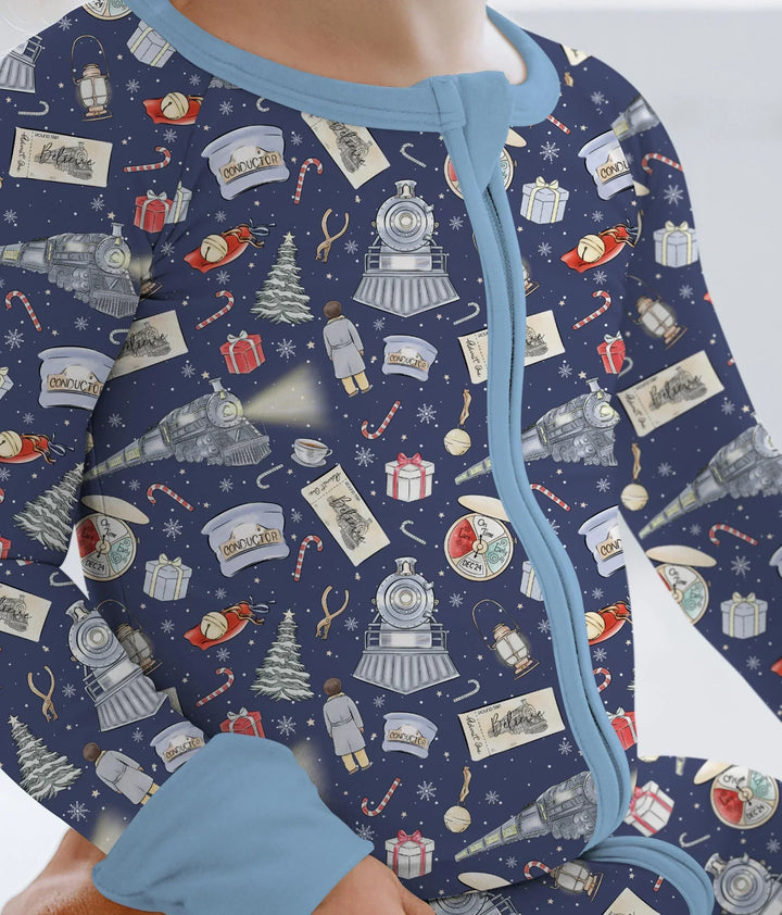 Christmas Train Bamboo Convertible Zippy