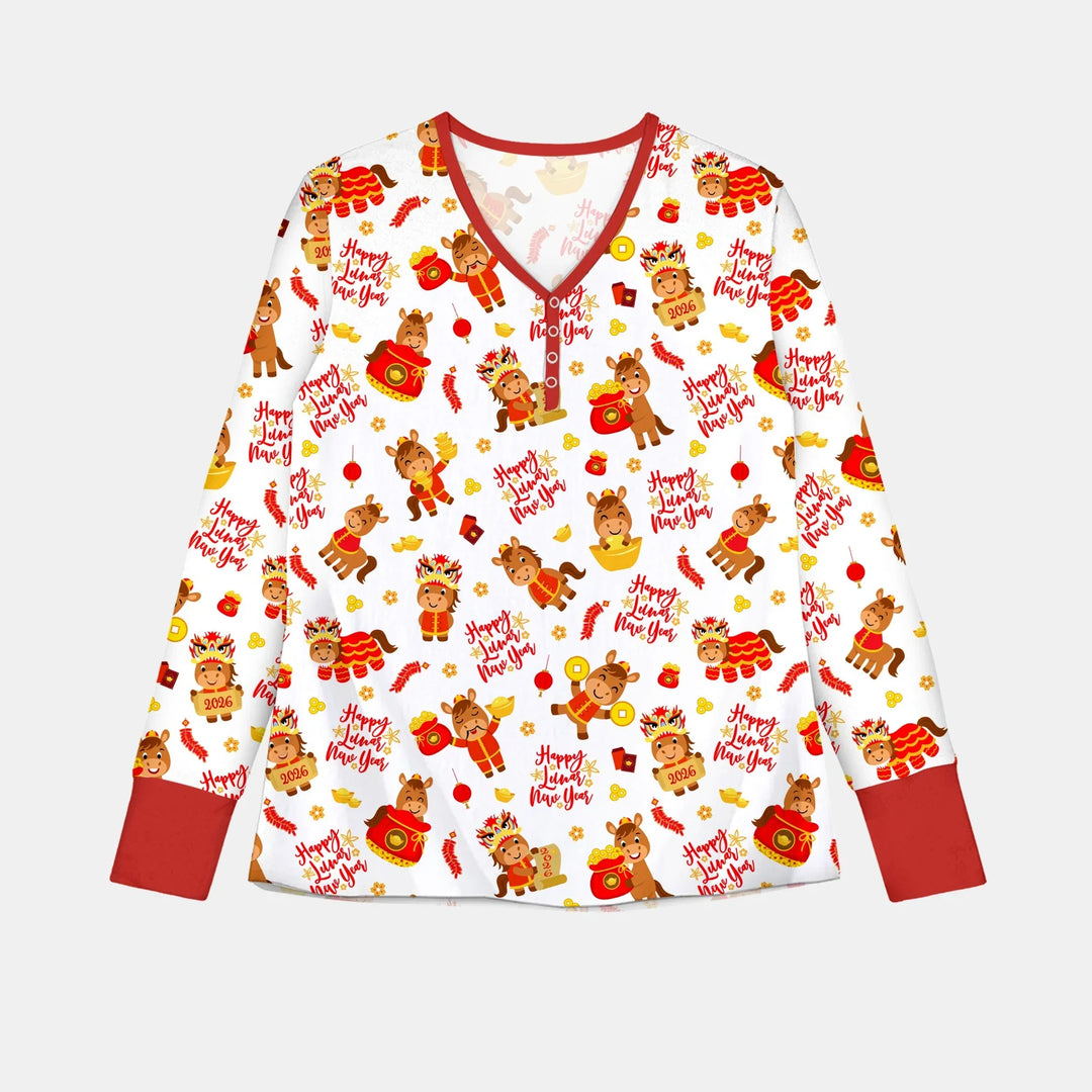 Year of the Horse Bamboo Women Pajama Set