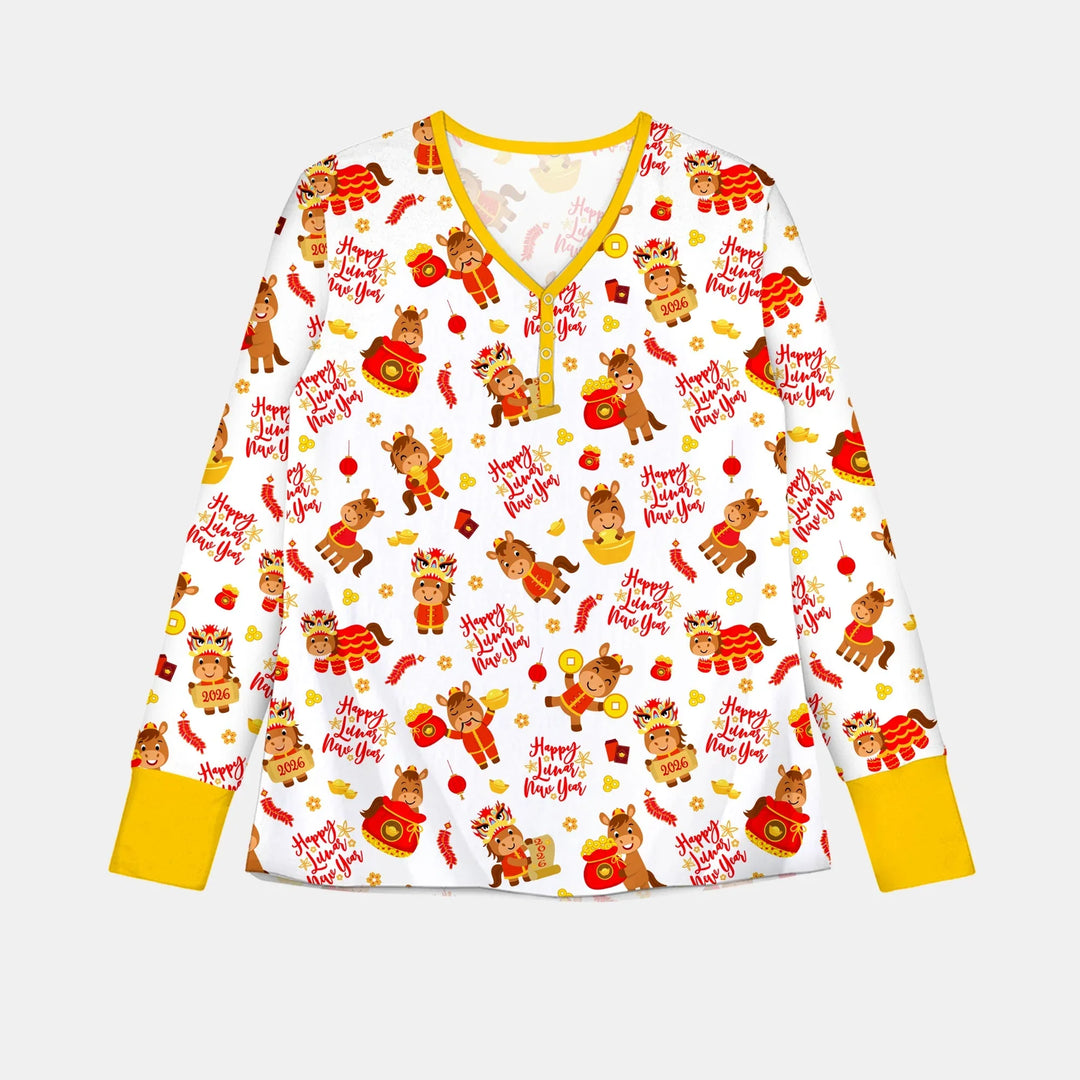 Year of the Horse Bamboo Women Pajama Set