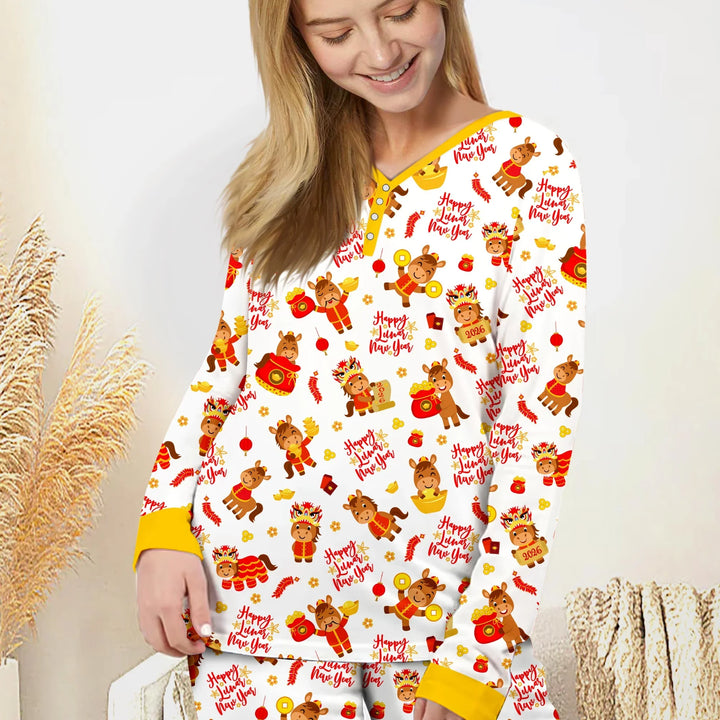 Year of the Horse Bamboo Women Pajama Set