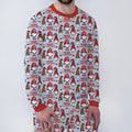 Gnomie Christmas Bamboo Men's Pajama Set