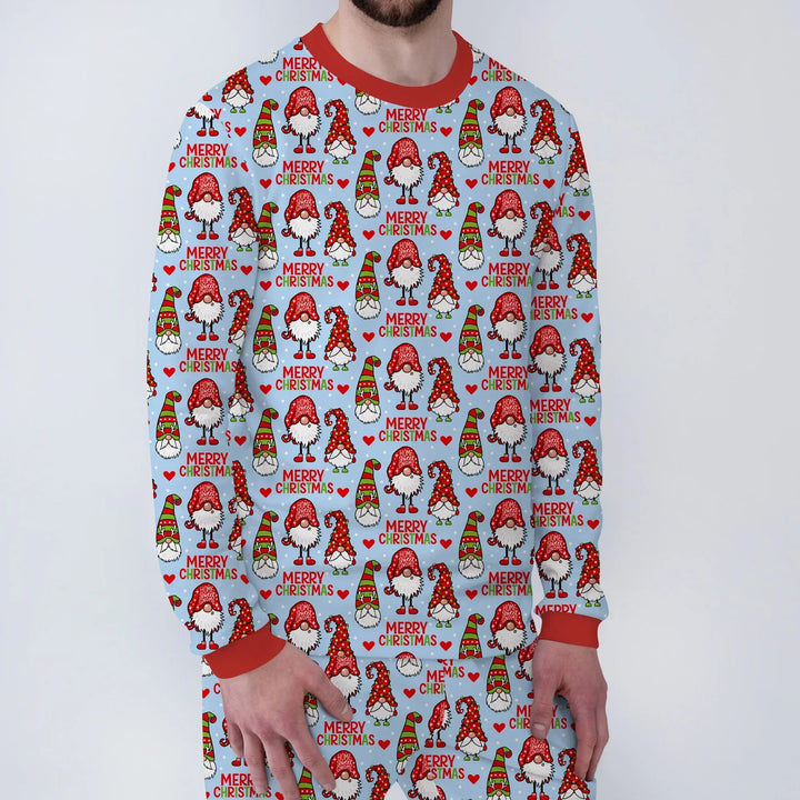 Gnomie Christmas Bamboo Men's Pajama Set