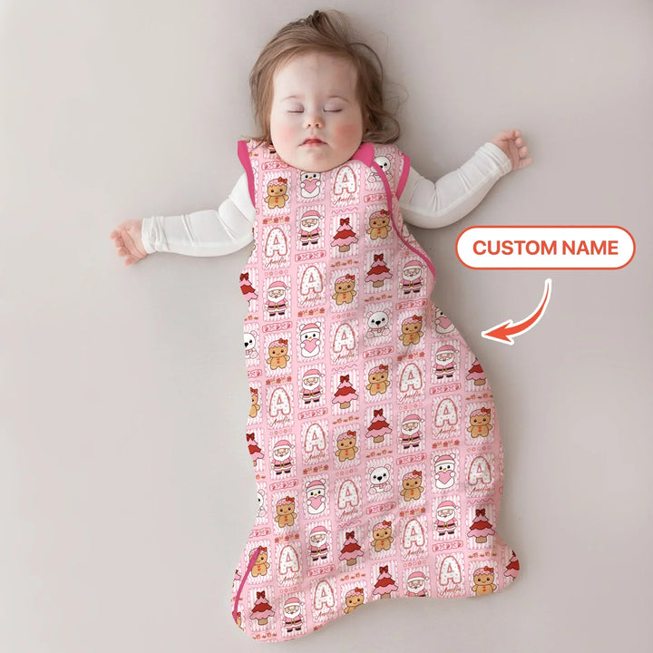 Custom Name Winter Wonderland Bamboo Sleep Bag