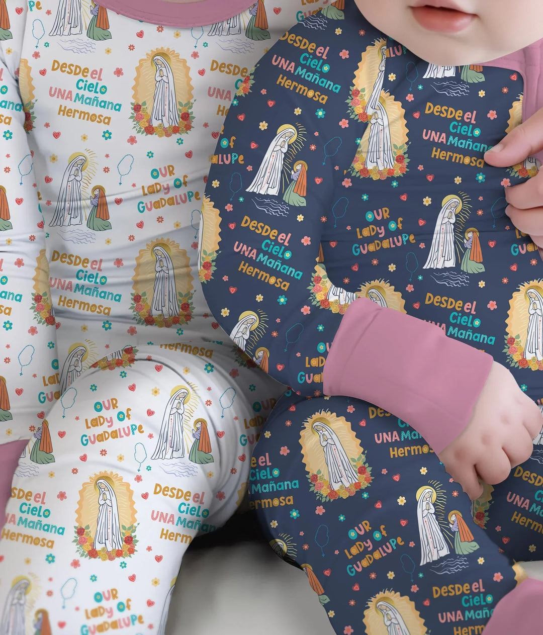 Maria Our Lady Of Guadalupe Bamboo Two Piece Long Sleeve Pajama Set
