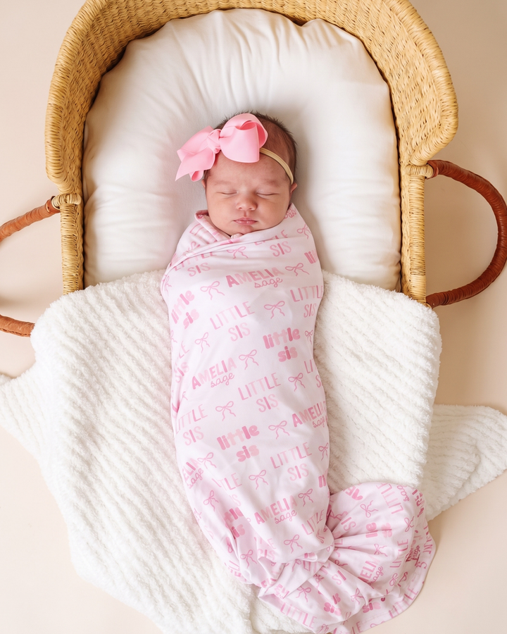Little Sis Bamboo Swaddle Blanket