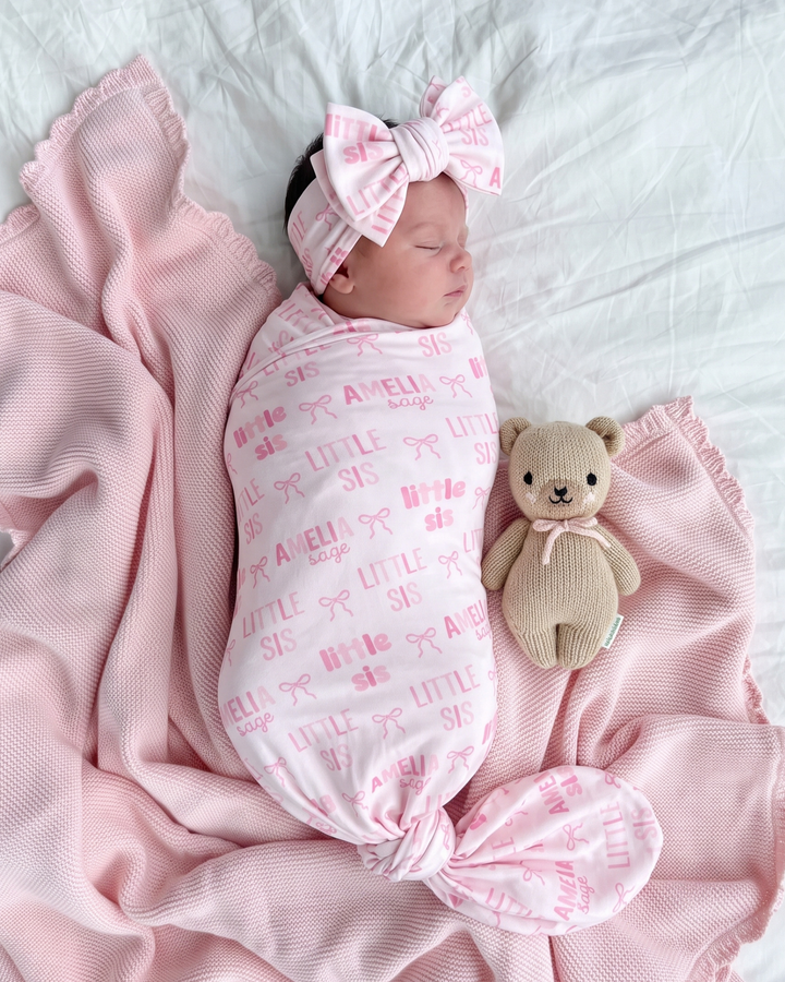 Little Sis Bamboo Swaddle Blanket