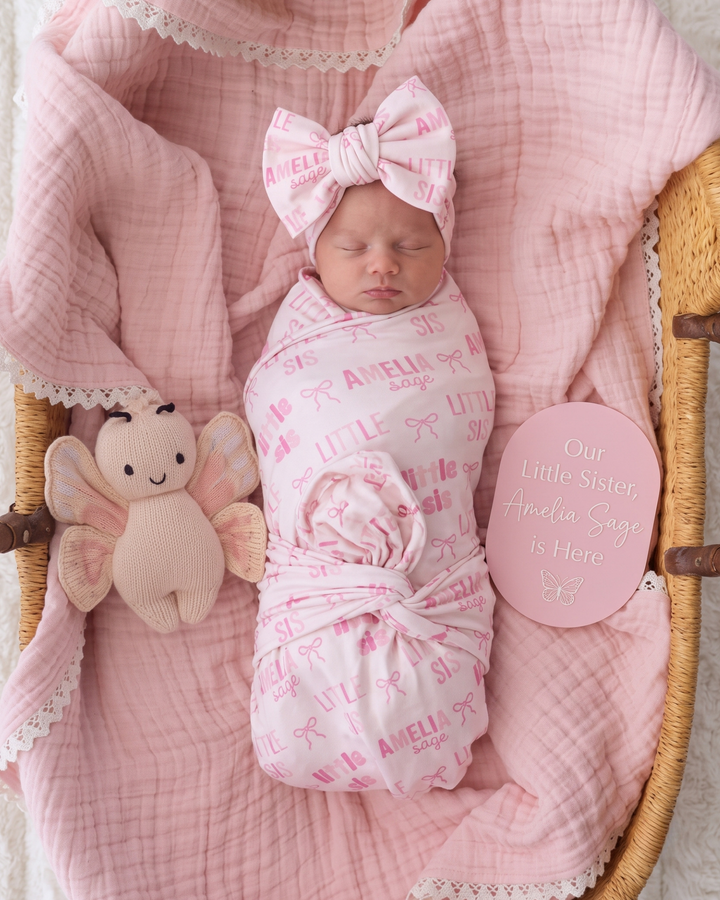 Little Sis Bamboo Swaddle Blanket