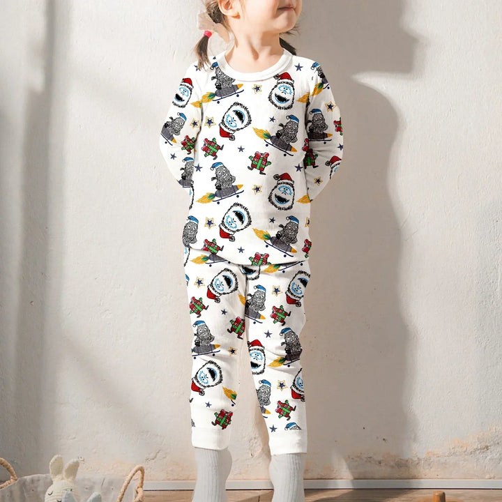 White Monster Bamboo Pajama for Baby – Soft , White Monster Bamboo Pajama for Baby – Soft - Long Pajama / 12-18M
