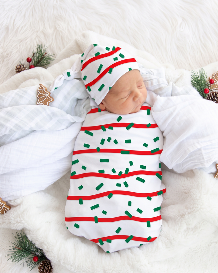 Candy Cane Cutie Bamboo Swaddle Blanket
