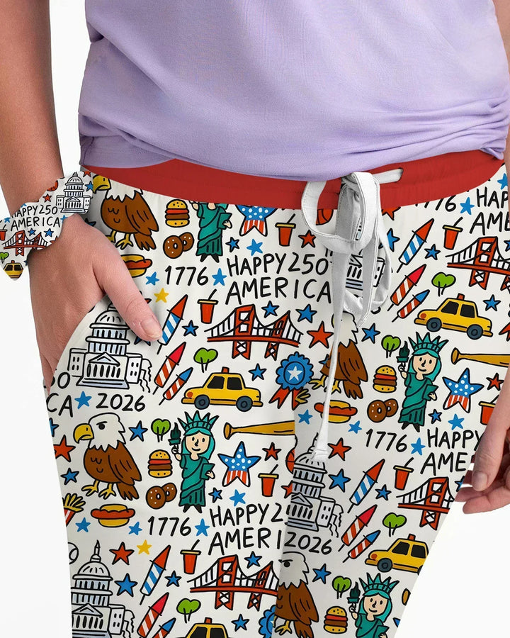 Doodle America 250th Anniversary Family Bamboo Women Pajama Set