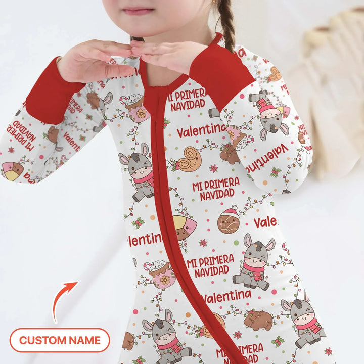 Mi Primera Navidad Custom Name Convertible Zippy , Mi Primera Navidad Custom Name Convertible Zippy - 0-3M