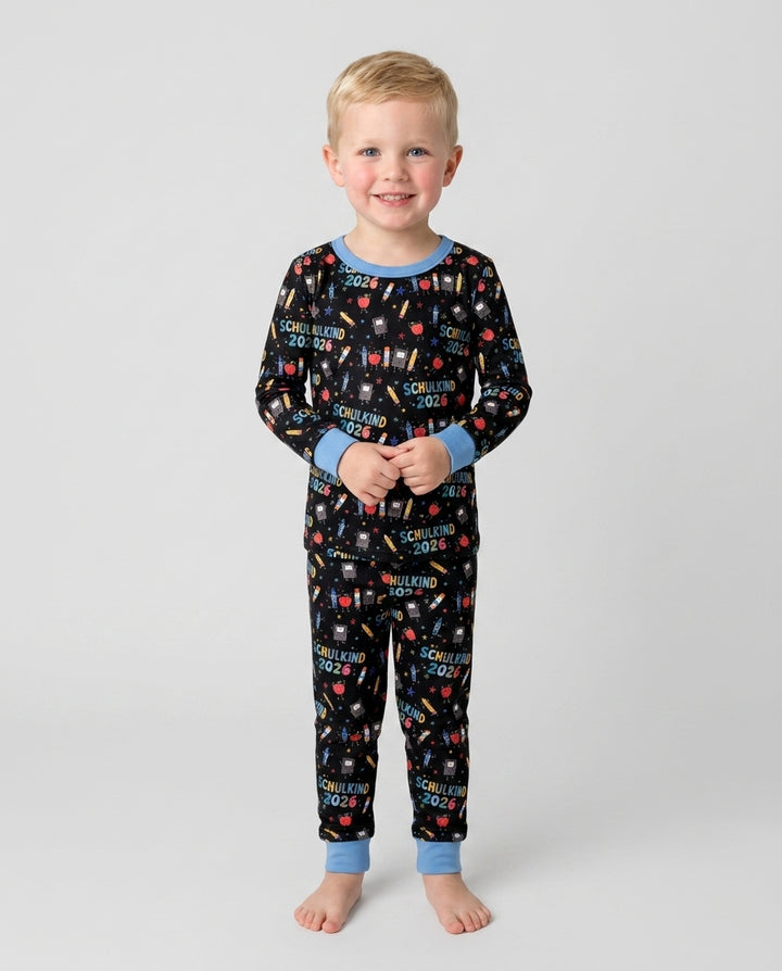 First Day Fun 2026 Bamboo Two Piece Long Sleeve Pajama Set