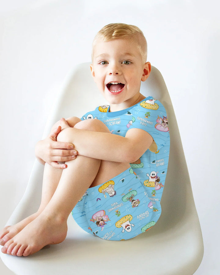 Summerween Cartoon Bamboo Two Piece Short Sleeve Shorts Pajama Set