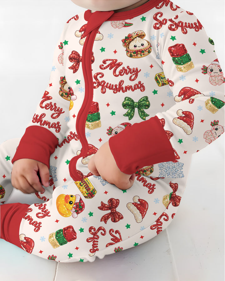 Merry Squishmas Bamboo Convertible Zippy