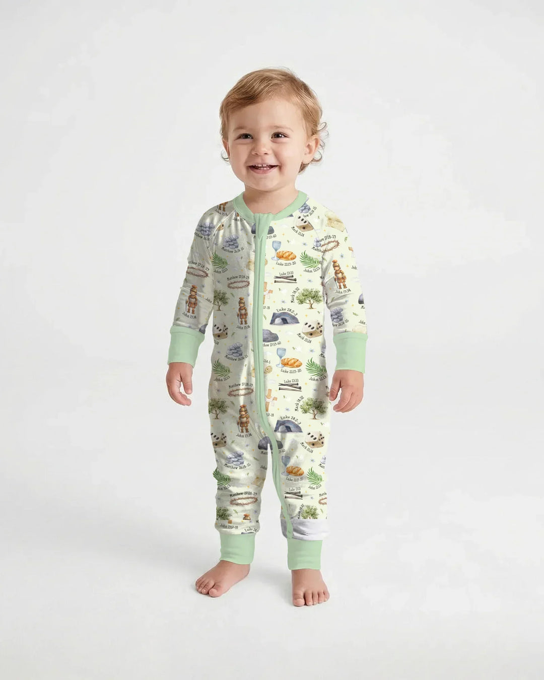 He Is Risen Family Matching Bamboo Convertible Zippy
