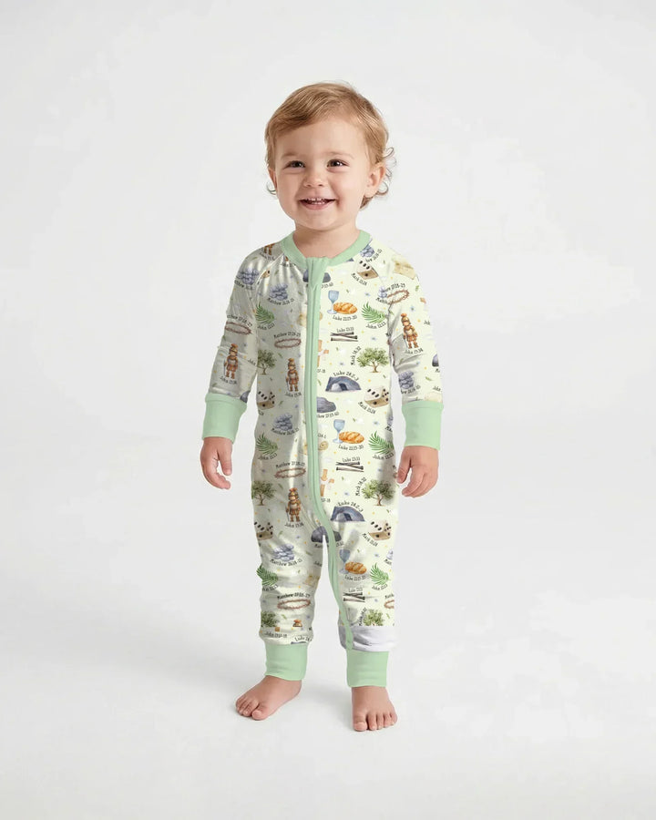 He Is Risen Family Matching Bamboo Convertible Zippy