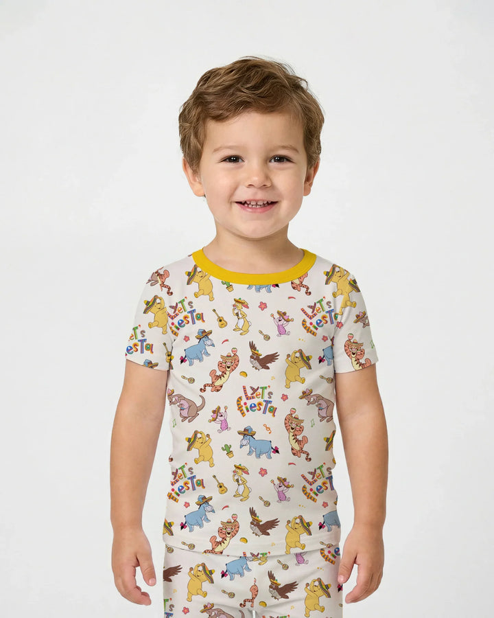 Let's Fiesta Bamboo Two Piece Short Sleeve Pajama Set